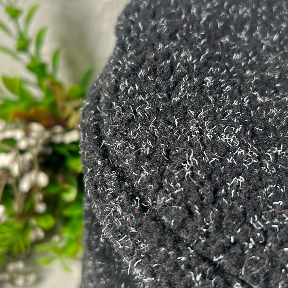 Black Textured Bucket Hat With White  Accents Retro Style Bucket hat - Picture 12 of 15